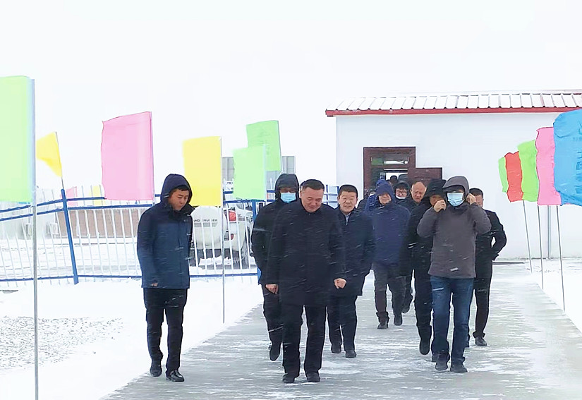 阿勒泰地委、行署帶隊(duì)的觀摩團(tuán)一行60余人到達(dá)北園春多胎羊產(chǎn)業(yè)園_副本.jpg
